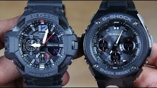 CASIO GSHOCK GRAVITY MASTER GA11001A1 VS GSTEEL GSTS100G1B [upl. by Odla70]