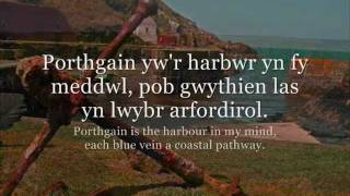 Porthgain  Fflur Dafydd geiriau  lyrics [upl. by Hehre]