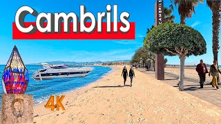 Cambrils Spain 2023 Winter Sun Walking Tour Beach Promenade Old Town Family Favourite 4K [upl. by Pesek]