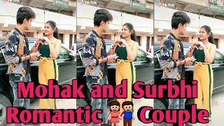 mohak narang tik tok with surbhi rathore romantic new  mohak narang tiktok with surbhi Rathore [upl. by Halika]