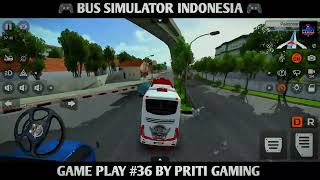 🎮 Bus Simulator Indonesia 🎮  Gameplay 36 with red bus 🚨 🚗 🚌  bus gaming pritigaming [upl. by Morna]