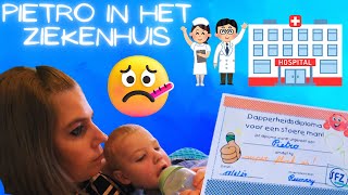 Pietro even onder narcose voor zijn trommelvliesbuisjes 🏥 [upl. by Lewak]