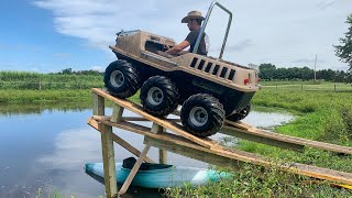 MAX 6x6 hits a MASSIVE JUMP into pond [upl. by Nyliuqcaj]