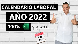 Calendario Laboral 2022 en Excel [upl. by Buckley267]