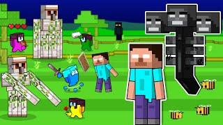 AMONG US Takes on HEROBRINE and WITHER in EPIC Minecraft Battle  Toonz Animation [upl. by Audry]