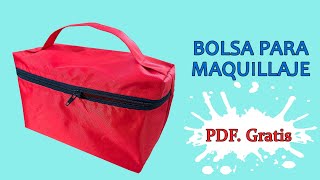 COMO COSER BOLSA PARA MAQUILLAJE  MUY FACIL  PASO A PASO  DIY  SEWING [upl. by Kinnon]