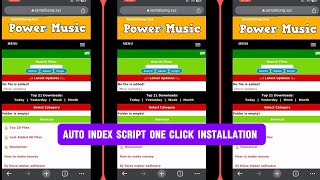 auto index script one click installation php dj website [upl. by Latonia663]