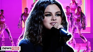 Selena Gomez Gets EMOTIONAL During AMAs Performance [upl. by Ytsirhk952]