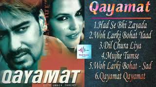 Qayamat movie full song with Dialogue all songs Ajay devgan Suniel Shetty Neha Dhupia JUKEBOX [upl. by Almena]