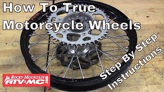 How To True a Motorcycle Wheel  Rocky Mountain ATVMC [upl. by Otaner]