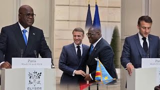 FELIX TSHISEKEDI FACE EMMANUEL MACRON BOYOKA ACCORD BASALI NA SECRET [upl. by Worrell]