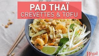 Pad thaï aux crevettes et au tofu  regalfr [upl. by Skantze]