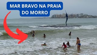 🌊Mar Bravo em Guarapari Mudança de tempo [upl. by Duleba]