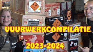 VUURWERK COMPILATIE 20232024 OUD EN NIEUW NIET NORMAAL TOFF GEWOON GOUD 4K FEUERWERK FIREWORKS [upl. by Aliab]