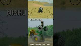 John Deere tractor stunt Nishu Deswal 🥺shorts youtubeshorts gaming shortsfeed trending [upl. by Nolly573]