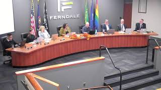 City of ferndale City Council Meeting 11252024 [upl. by Essyla]