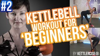 Kettlebell Workout for Beginners 2  Simple Fat Burning Circuit by Kettlercise [upl. by Hctud]