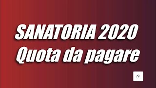 SANATORIA 2020 LAVORATORI STRANIERI  QUOTA DA PAGARE TASSE E CONTRIBUTI [upl. by Aridatha]