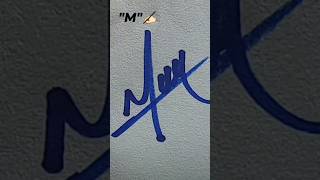 M letter signature buttyfull signature style best handwriting [upl. by Klemens116]