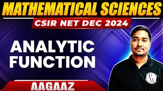 Analytic Function  Complex Analysis for CSIR NET Dec 2024  CSIR NET Mathematical Sciences  PW [upl. by Kcirdde]