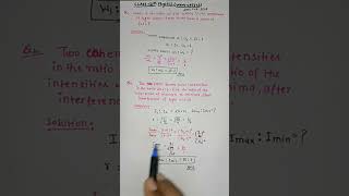 Most Important Wave Optics Numericals for Class 12 Physics iitjee numericalanalysis shorts [upl. by Ameh]