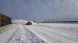 Mitsubishi Lancer Evo 9 Drift on Snow [upl. by Siahc]