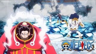 Luffy Gear 4 and Lucci fighting against Seraphims English subtitles Episode  1109 [upl. by Nuawaj]