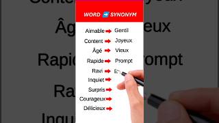 Des Synonymes En FrançaisEnhance Your Vocabulary frenchvocabulary vocabulary apprendrelefrancais [upl. by Nylirad]