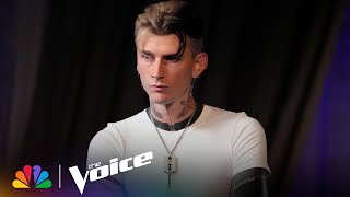 mgk Is Team Gwens Superstar Playoff Advisor  The Voice  NBC [upl. by Arymahs]