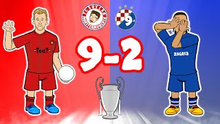 92 BAYERN MUNICH demolish DINAMO ZAGREB💥 Champions League Kane Goals Highlights [upl. by Alvera]