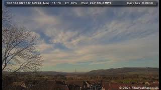 14 November 2024  Lochgelly WeatherCam Timelapse [upl. by Kenleigh]