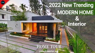 Trending Modern house design 20221250 sqft 2Bhk modern houseHome tour malayalamDrInterior [upl. by Arita]