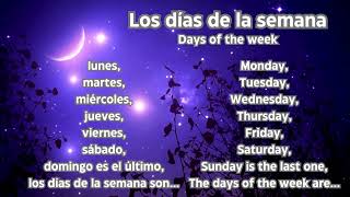 🎶 Master Days of the Week in Spanish song [upl. by Eybbob293]