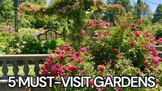 Botanical Garden Tours to Beat the Winter Blues❤️ Rose Garden Color Block Design Tropical Borders [upl. by Itirp]