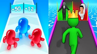 Satisfying Mobile Games Play 9999 Tiktok Games Join Blob Clash 3D VS Giant Rush [upl. by Fineberg7]