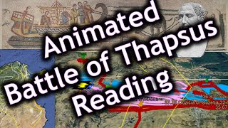 Animated Battle of Thapsus Reading [upl. by Yemiaj]