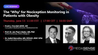 Webinar The Why for Nociception Monitoring in Patients with Obesity [upl. by Zoe]