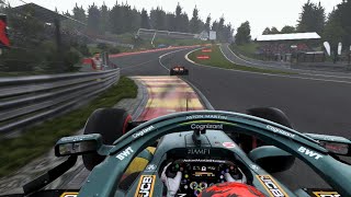 F1 Spa Eau Rouge speed trap overtake [upl. by Grant]