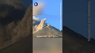 Intense Activity Seen at Mexicos Popocatepetl Volcano [upl. by Rossy]