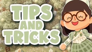 15 build TIPS amp TRICKS for island decorating  Animal Crossing New Horizons [upl. by Gitlow]