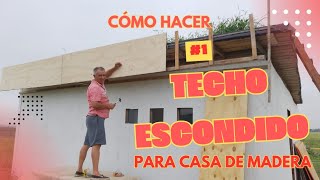 Cómo hacer un bando para techo escondido en casa de madera  LO HICIMOS EN CASA [upl. by Ynohtona803]