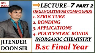 BSC FINAL YEAR STRUCTURE BONDING AND APPLICATION OF ORGANOLITHIUM COMPOUNDS [upl. by Maryrose]