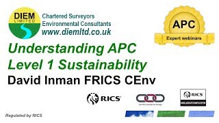 Understanding RICS APC Level 1 Sustainability Competency APC Expert Webinar [upl. by Adaval]