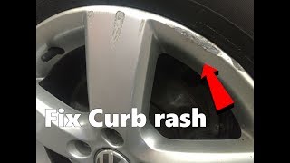 How to Repair Curb Rash on any wheel rim [upl. by Vinaya]