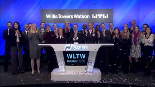 Willis Towers Watson NasdaqWLTW  Rings the Nasdaq Opening Bell [upl. by Cohbert]