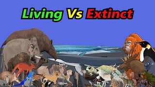 Living vs Extinct Animals Size Comparison in 2024  Living Species vs Extinct Giant Size Comparison [upl. by Nelav]