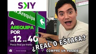 Como comprar pasajes de 5 y 12 en SKY PERÚ  ¿Es estafa Pasaje en mano [upl. by Photina]