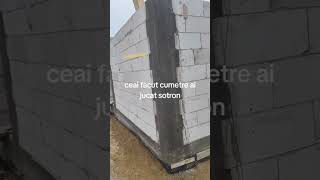 Super 👍😎 goviral romania constructii stalpi beton bca case viral [upl. by Eenerb]