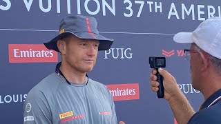 America’s Cup day 3 interviews Spithill Ainslie Liuzzi Burling [upl. by Sullecram]