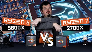 AMD Ryzen 5 5600X vs 7 2700X  Comparison by The WookIE XXXL [upl. by Sonitnatsok]